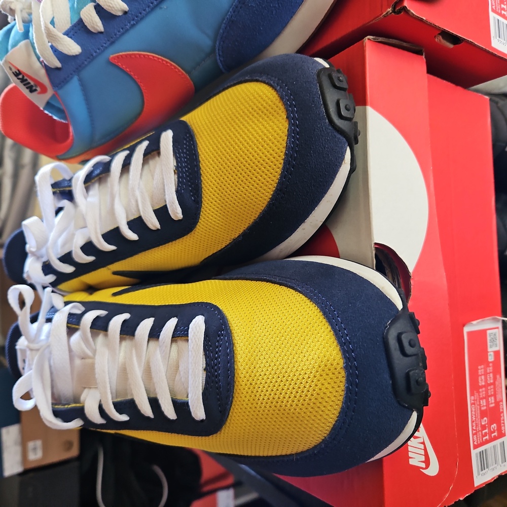 Package deal...2 pairs of Air Tailwind 79's..light blu/orange and navy blu/yello